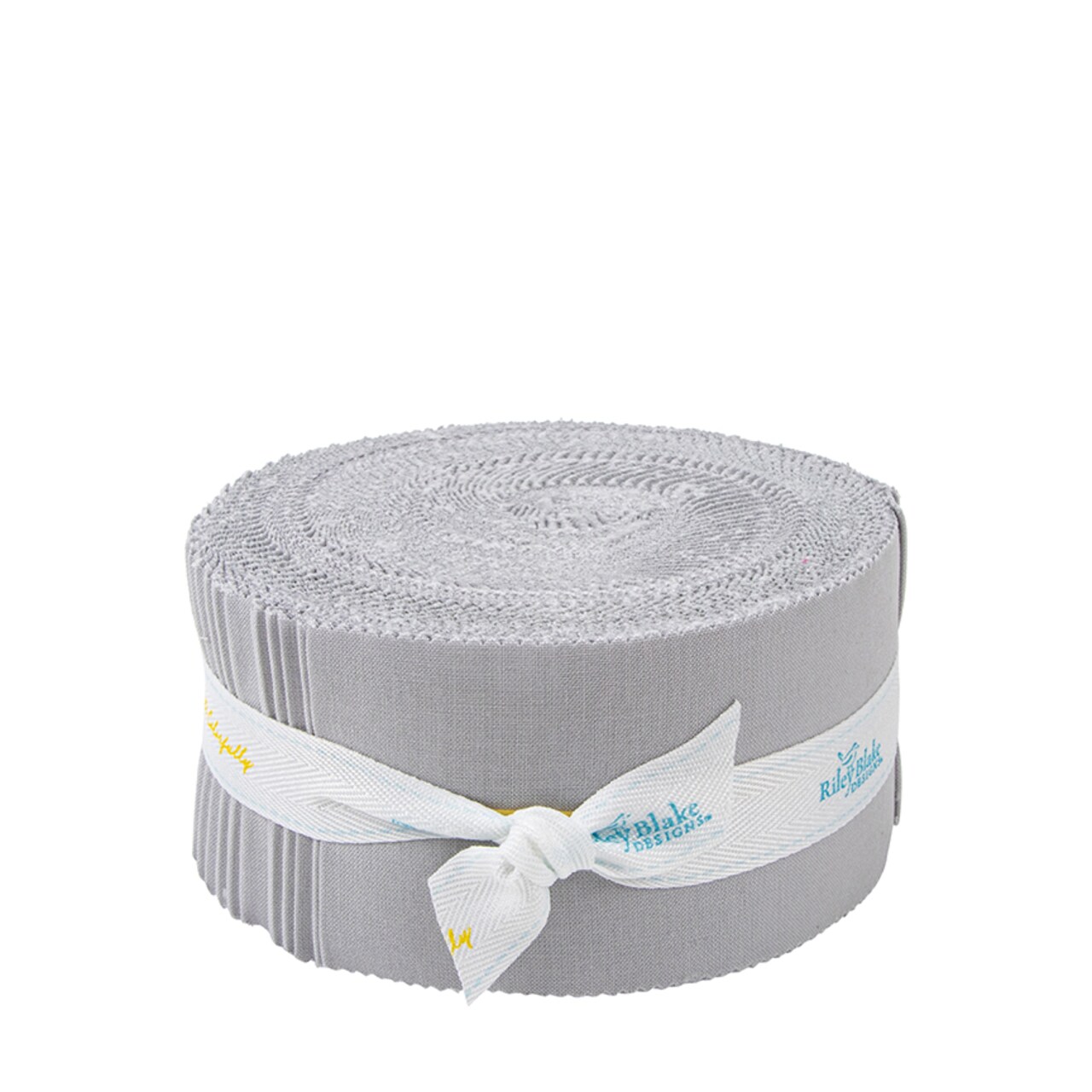 Confetti Cotton 2.5" Strip Roll (Jelly Roll / Rolie Polie) in Silver by Riley Blake (RP-120-SILVER-40)